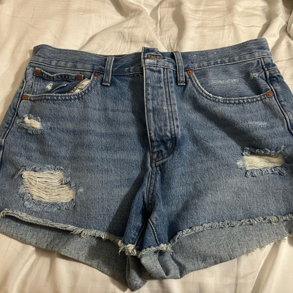 Madewell distressed relaxed denim shorts size 29 NWOT